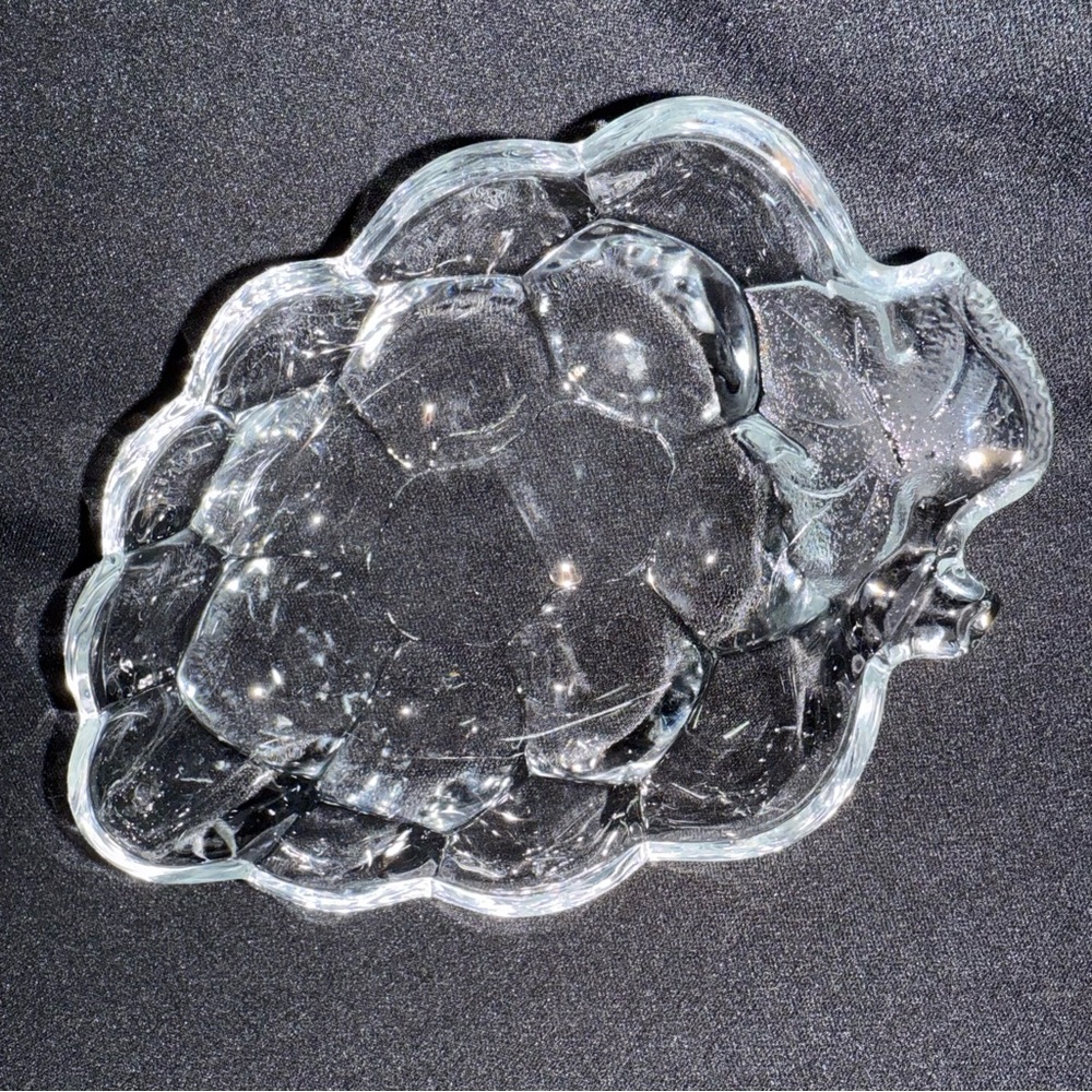 Grape Serving Dish for Charcuterie Board - clear glass